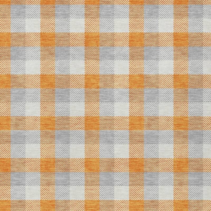 HomeRoots Plaid Transitional Rectangle Outdoor Rug