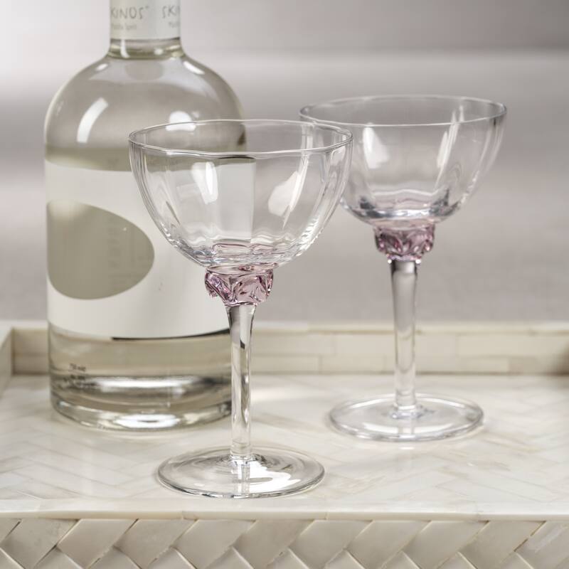 Cambrai Martini / Cocktail Optic Glasses, Set of 4