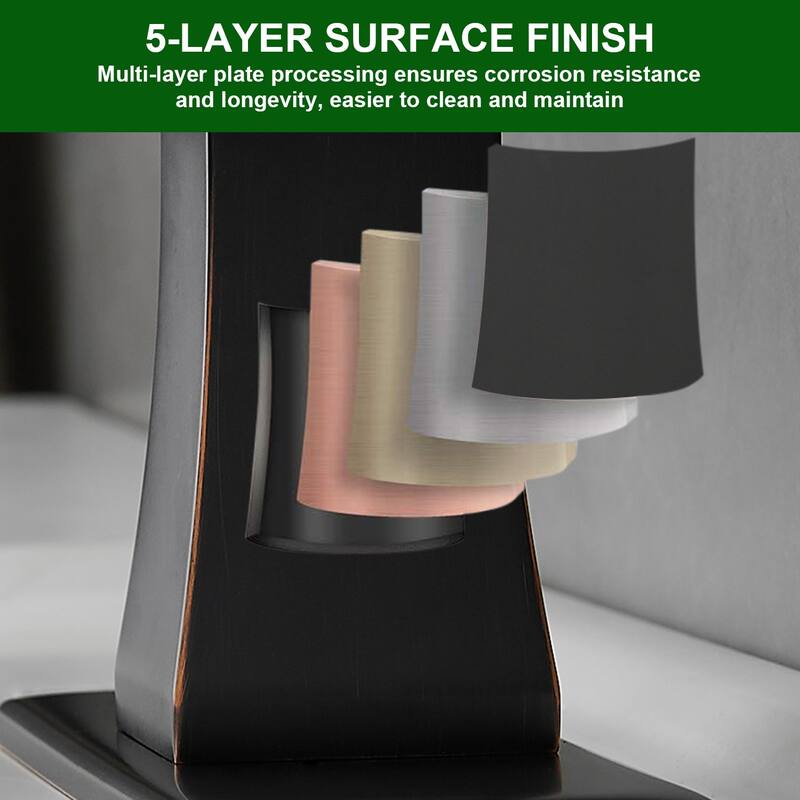 Topcraft Single Handle Waterfall Bathroom Faucet with Baseplate