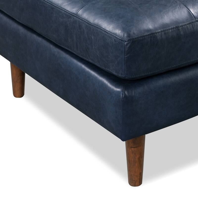 Poly & Bark Napa Ottoman - Full Grain Genuine Italian Leather