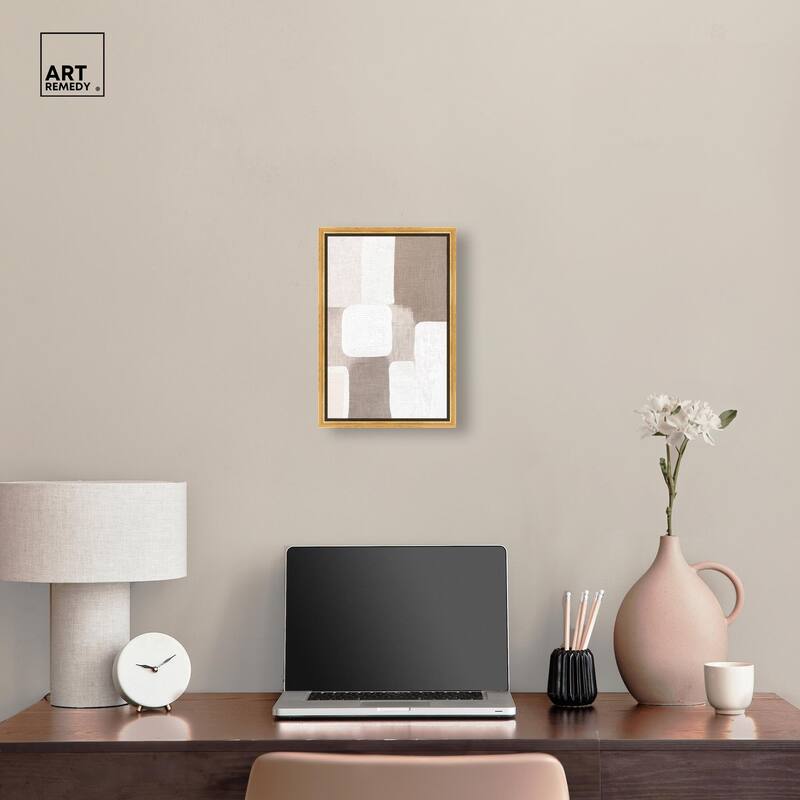 Stucco Squares I Canvas by Art Remedy