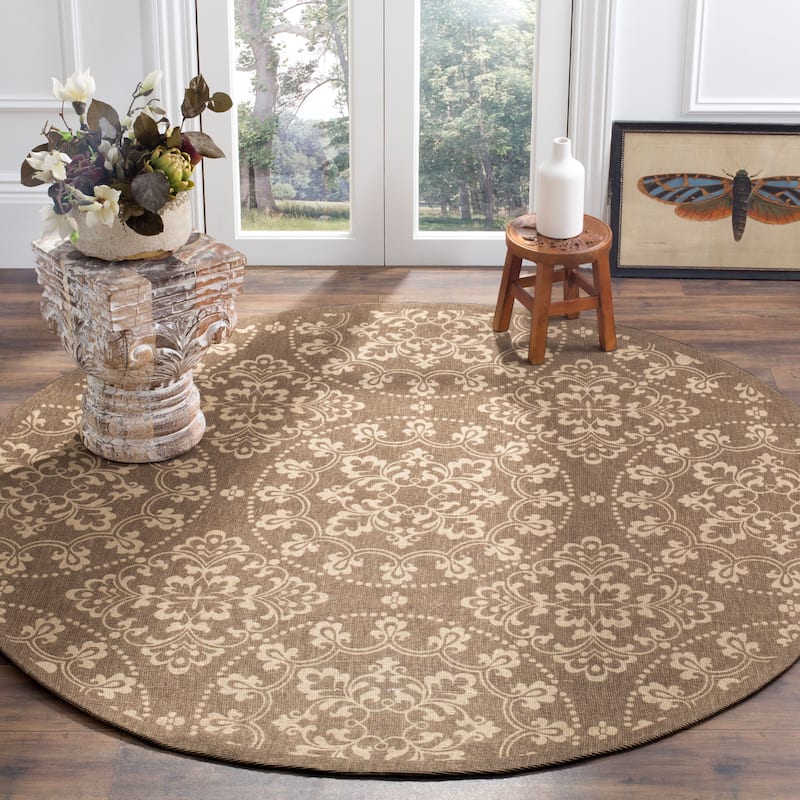 SAFAVIEH Handmade Cedar Brook Gratienne Modern Jute Rug - 6' Round - Taupe/Natural