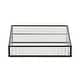 preview thumbnail 6 of 14, Veldra Black Rectangular Fluted Glass Tray