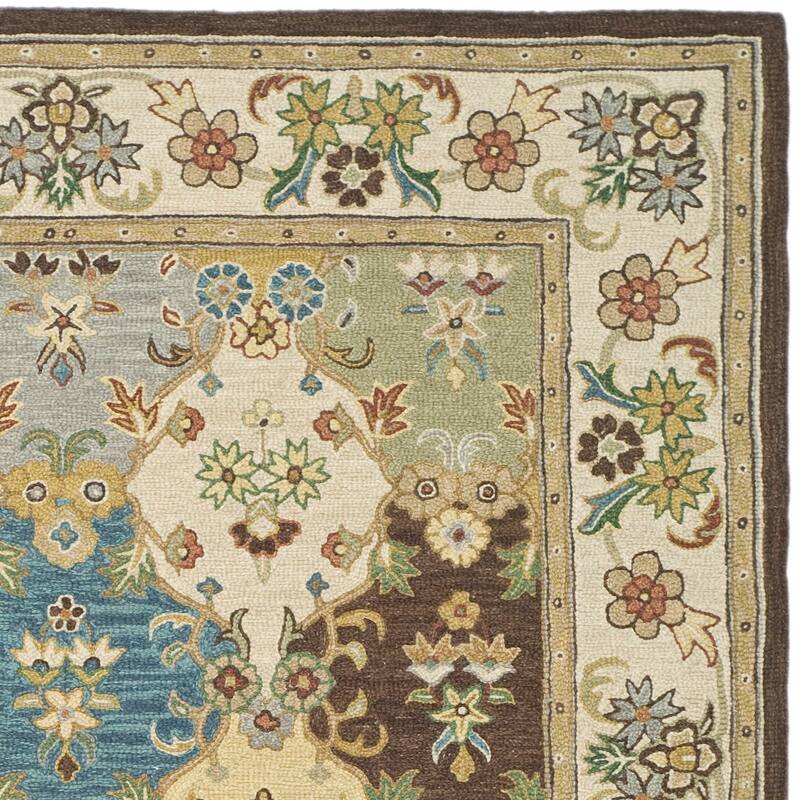 SAFAVIEH Handmade Roslyn Husnida Modern Floral Wool Rug