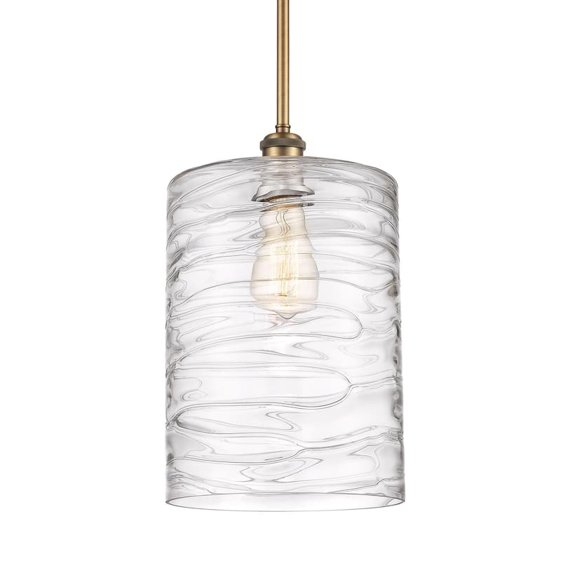 Innovations Lighting 516-1S-14-9-L Cobbleskill Pendant Cobbleskill 9" - Deco Swirl / Brushed Brass