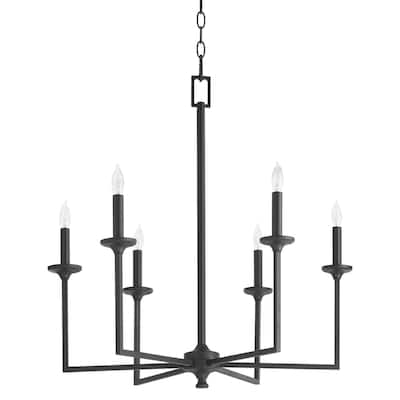 Quorum International 6005-6 Eldorado 6 Light 27" Wide Taper Candle