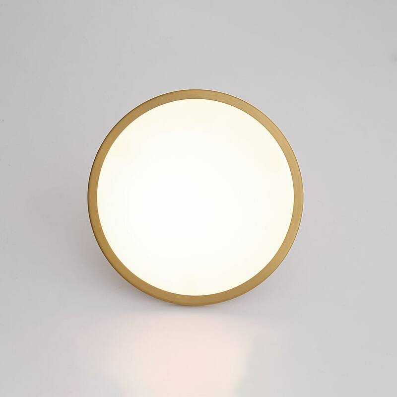 Contemporary Minimalism Dimmable LED Metal Round Semi Flush Light