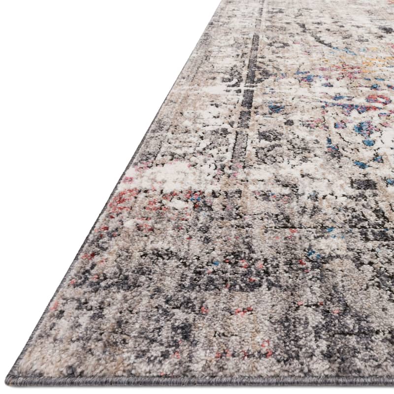 Alexander Home Athens Medallion Abstract Modern Distressed Area Rug
