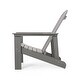 preview thumbnail 32 of 35, Culver Outdoor Faux Wood Adirondack Chair by Christopher Knight Home