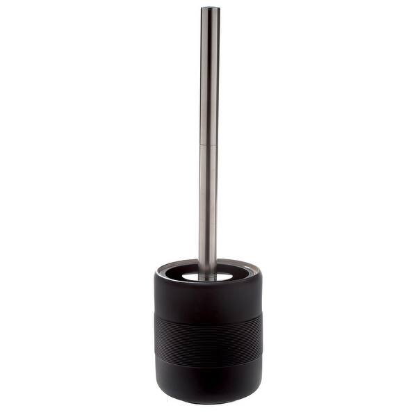 4 Piece Bathroom Accessories Set Spirella Kyoto Black Porcelain Overstock 32490335