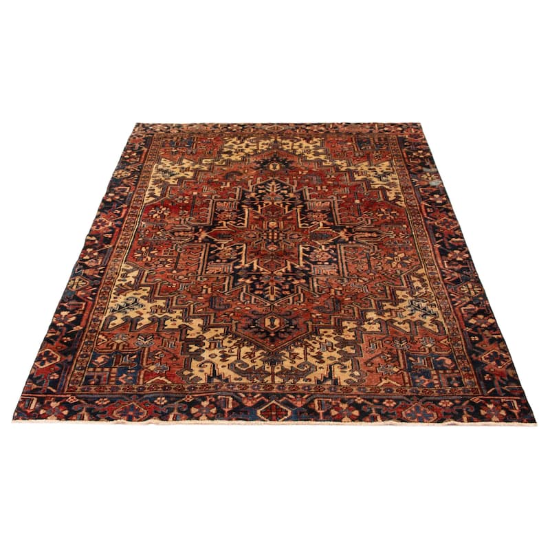 ECARPETGALLERY Hand-knotted Sarabi Dark Copper Wool Rug - 6'4 x 9'1