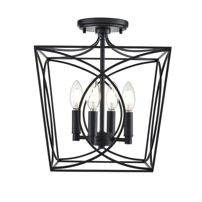 Millennium Lighting 4004 Tracy 4 Light 12" Wide Semi-Flush Ceiling
