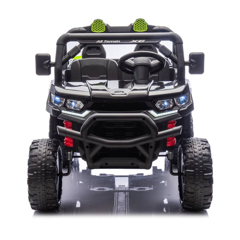 Black Electric Dump Truck Kids Truck Off-Road Toy Car Ride on Jeep