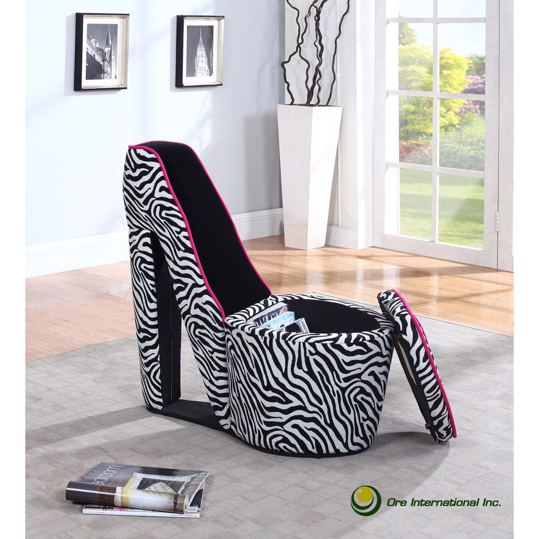 Zebra Print High Heel Chair Bed Bath Beyond 8428410