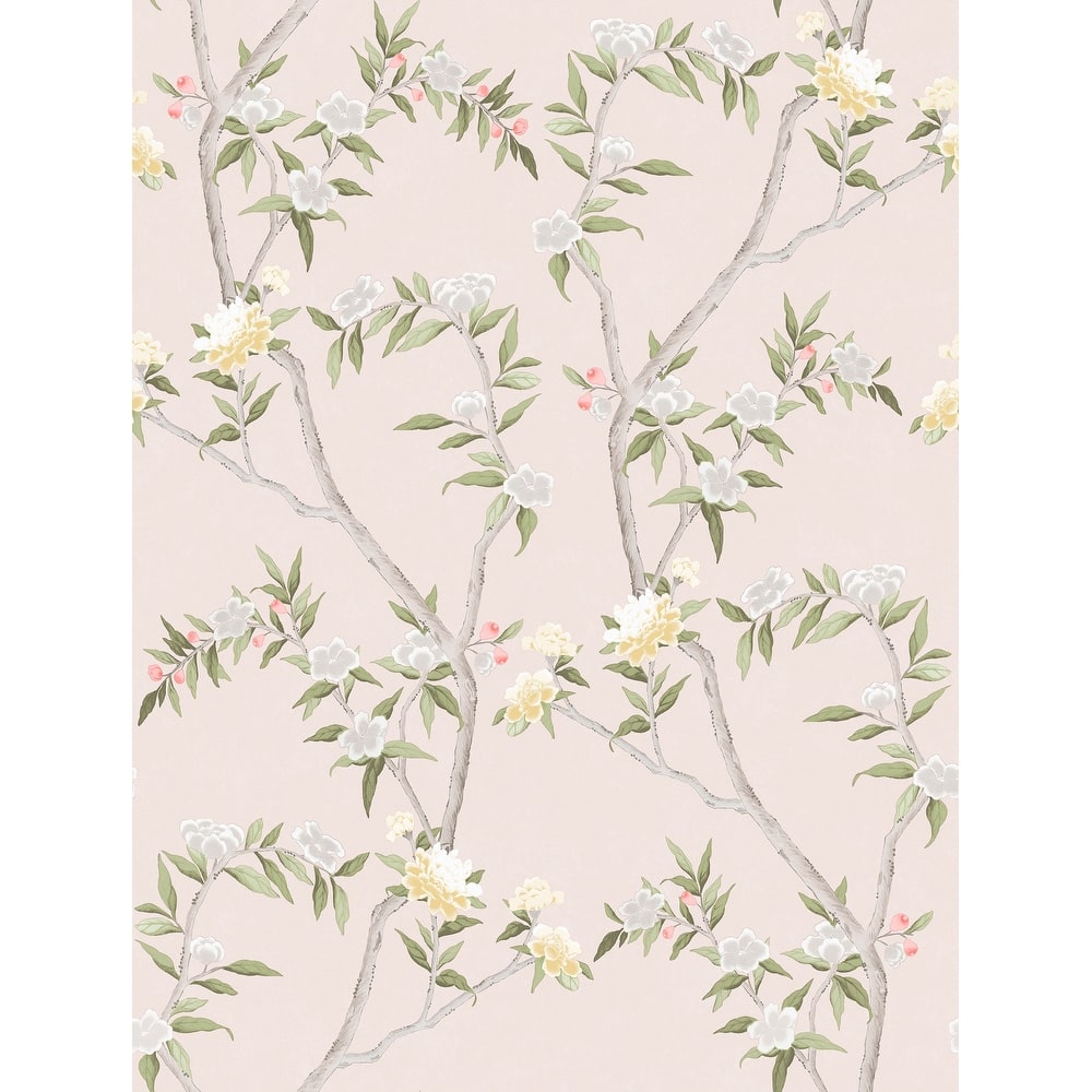 Galerie Wallcoverings Spring Blossom Chinoiserie Floral Vine Non-woven Matte Wallpaper Roll