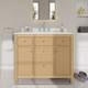 Option Tanned Oak / White Quartz Top / Brushed Nickel