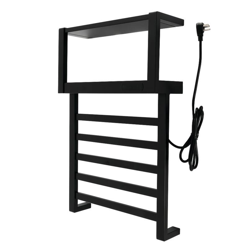 Kingston Brass Markus Wall Mount Plug-In Towel Warmer - Matte Black