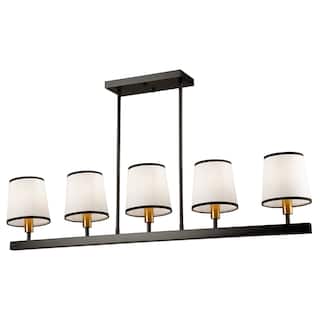 Artcraft Coco - 5-Light Island Light - Black/Gold
