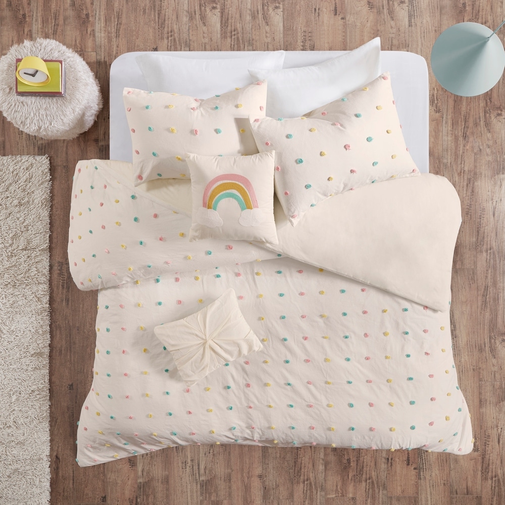 Little mermaid and grizzly bear, toddler bedding, unique duvet cover