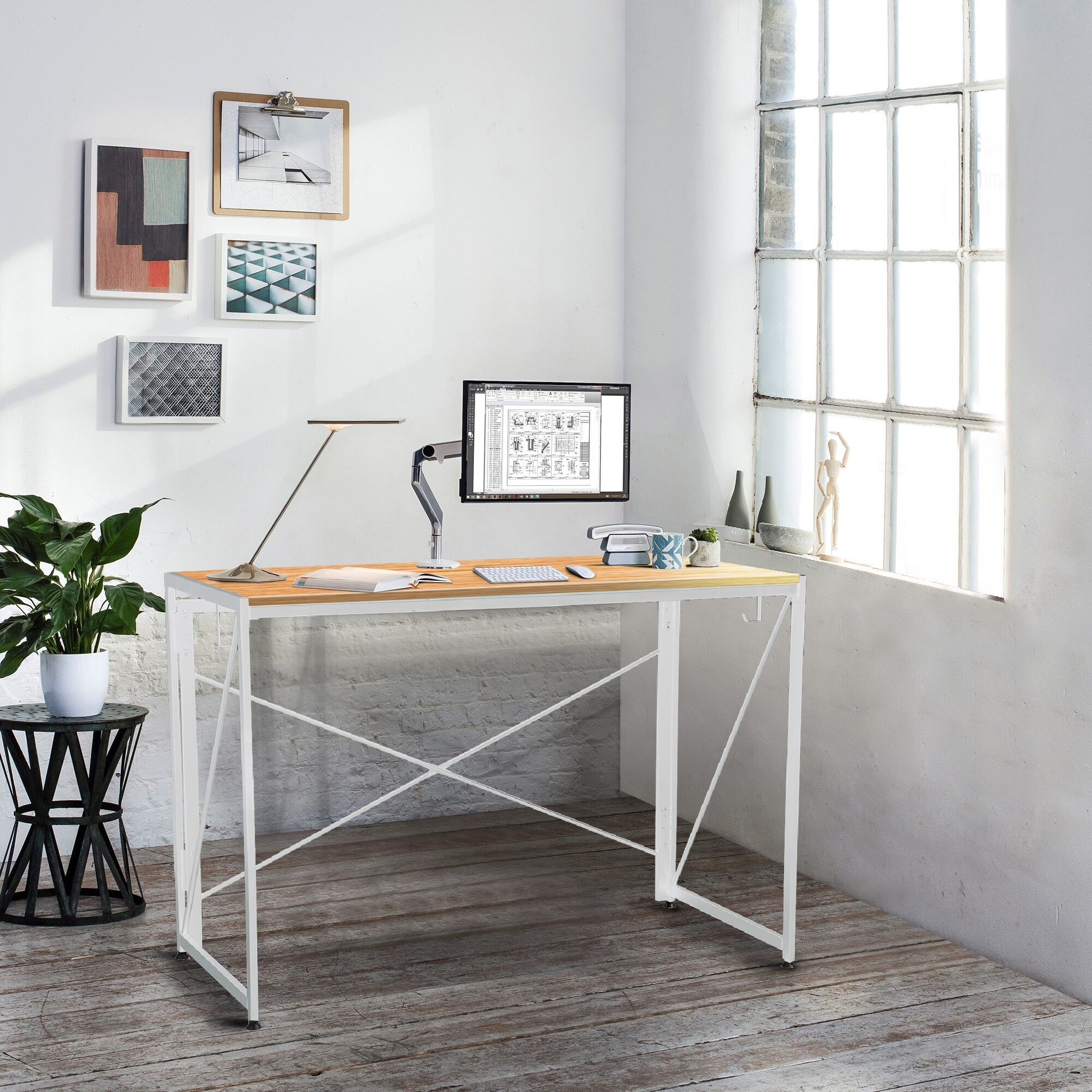 Nova Furniture Home Office Folding Computer Desk Writing Desk Golden Oak Desktop On Sale Overstock 32606825