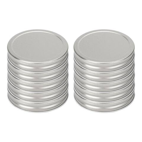 10 Pcs Metal Mason Jar Lids for Wide Mouth Mason Canning Jars Caps - 10pcs