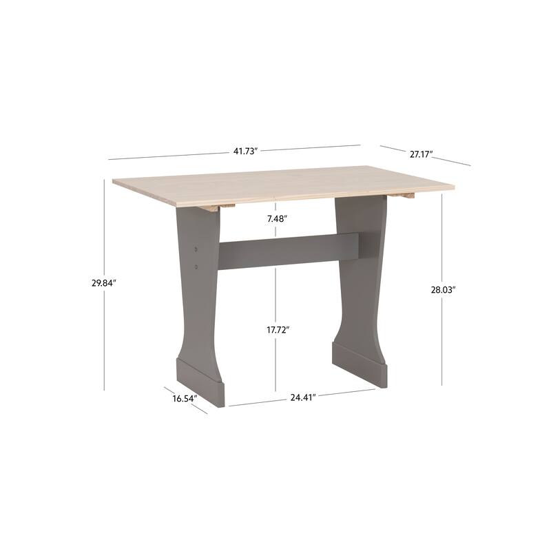 Tobin Trestle Table Grey Maple - 41.73"W x 27.17"D x 29.61"H