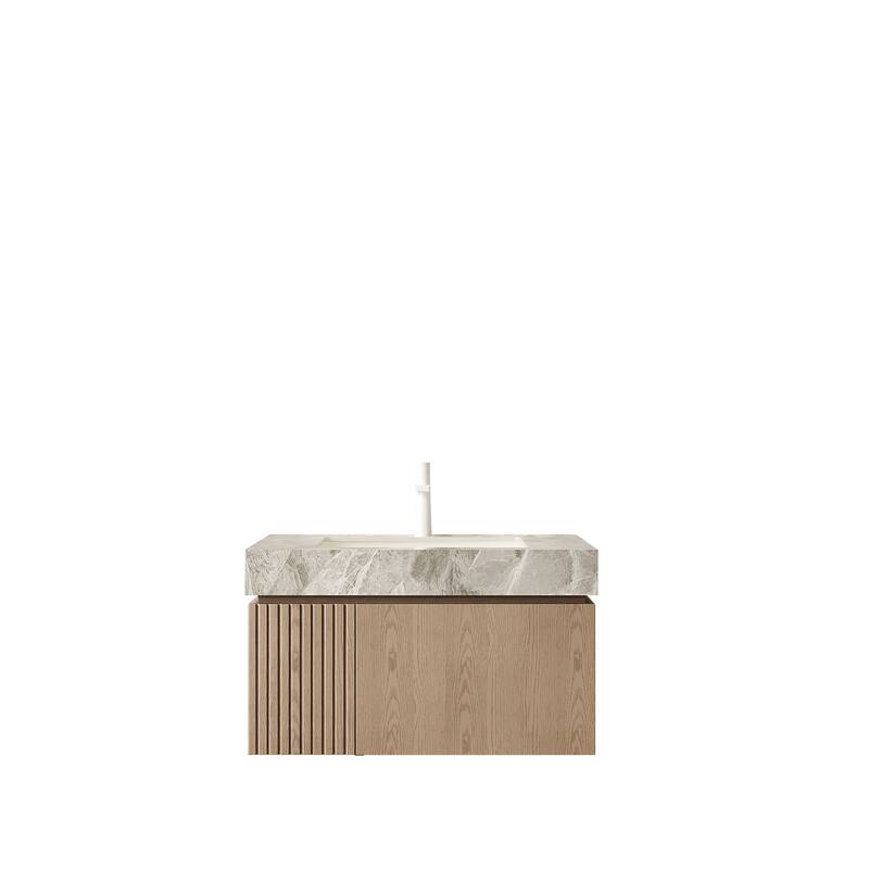 Floating Bathroom Vanity with 1 Pre-drilled Faucet Holes