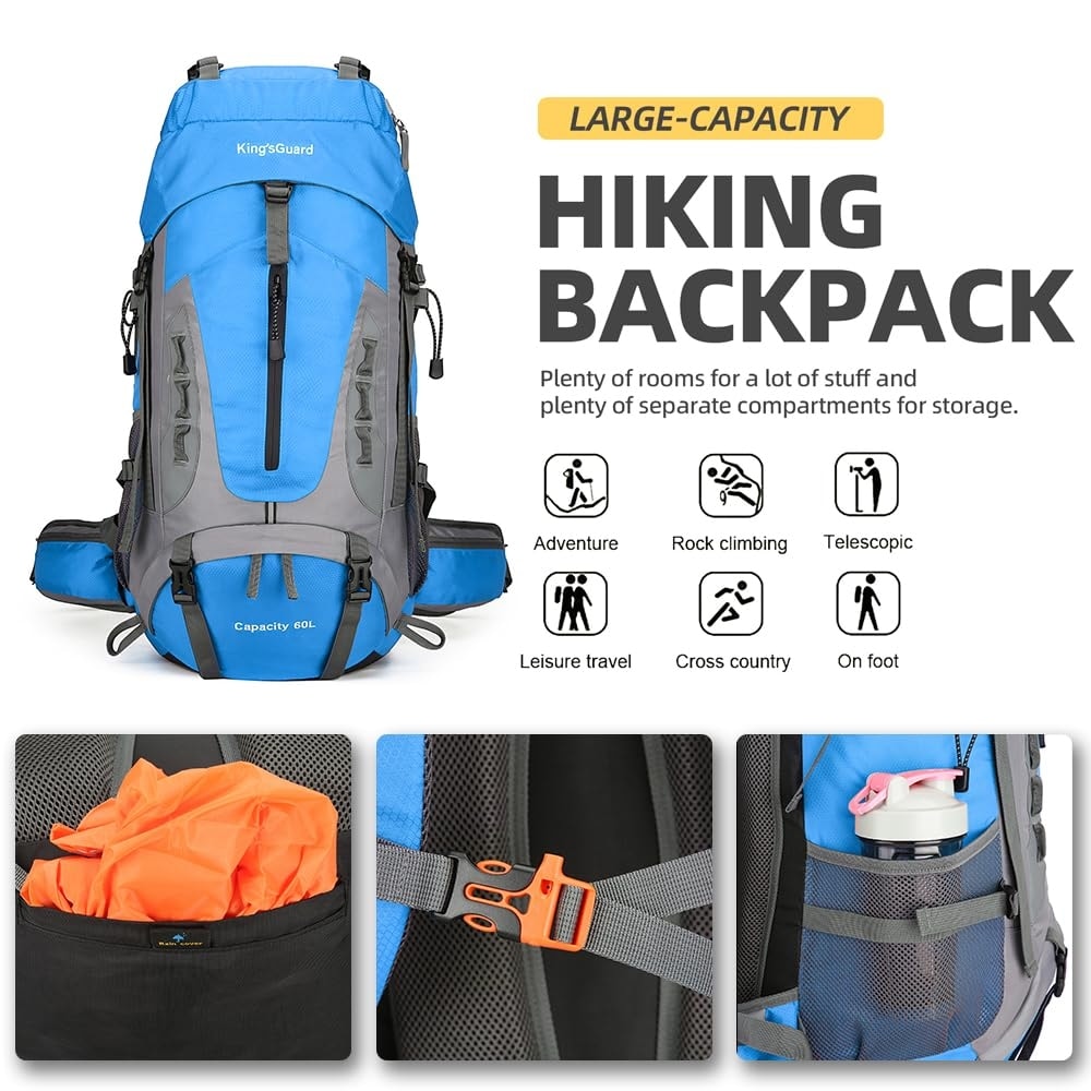 60l outdoor backpack hiking bag camping travel waterproof mountaineering pack Bseash with Rain Cover, Large Capacity Sport Daypack Climbing Touring (Army Green) Hiking Backpack This 60L climbing backpack is specially designed for traveling enthusiasts 60L-Hiking-Backpack-Lightweight-Camping-Backpack-with-Rain-Cover-Large- Waterproof-Packable-Outdoor-Trekking-Travel-Backpack.jpg