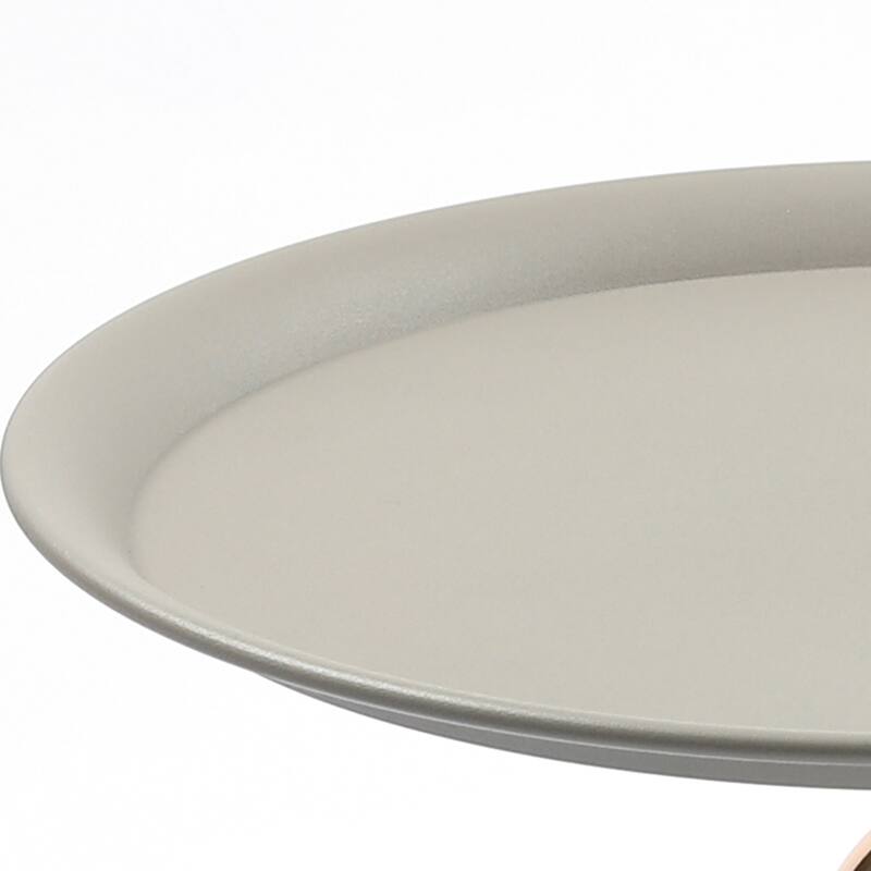 Lantern-shaped Metal End Table, Small Round Side Table, Modern Coffee Drink Cocktail Table