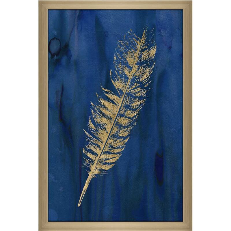 "Golden Feather I" by Carol Robinson Print on Acrylic