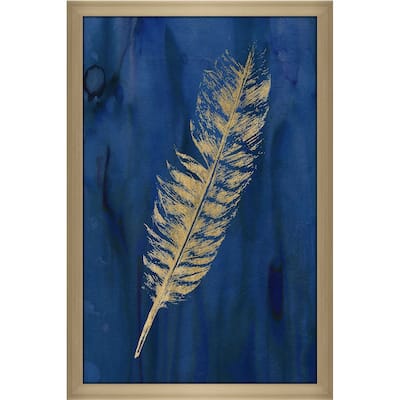 "Golden Feather I" by Carol Robinson Print on Acrylic