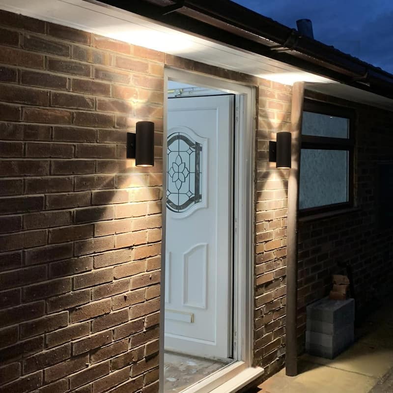 2 - Light Modern Industrial LED Outdoor Wall Sconce