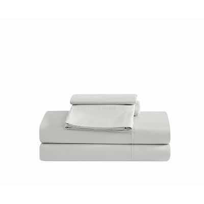 Vince Camuto Solid 400TC Percale 4 Piece Sheet Set