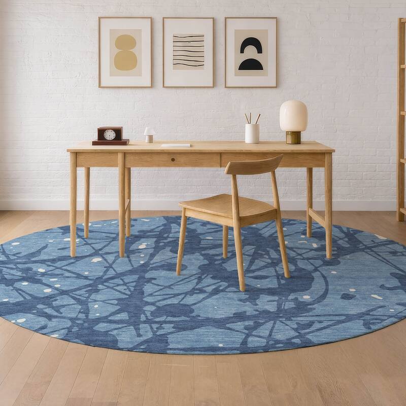 Machine Washable Indoor/ Outdoor Modern Campo Chantille Rug