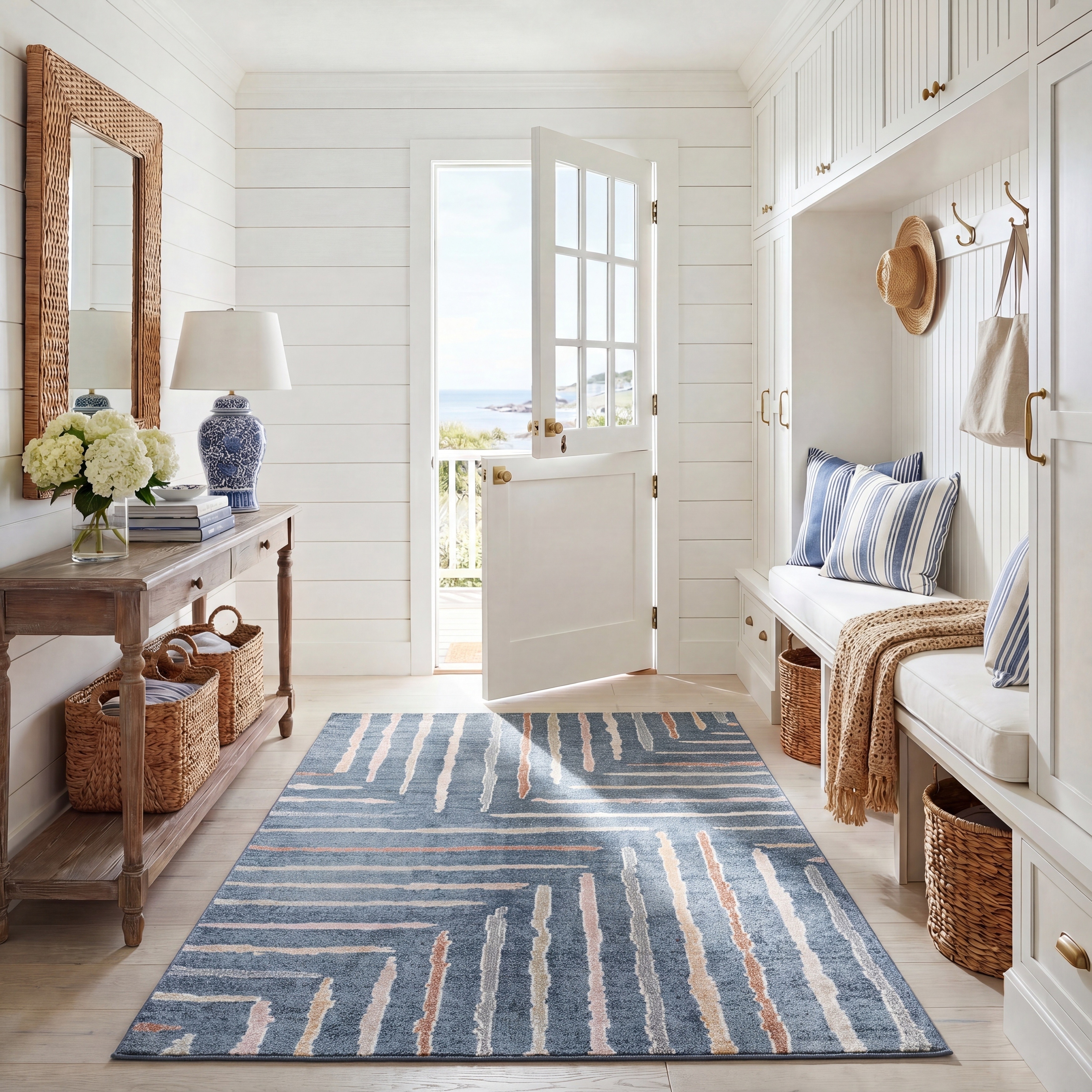 SAFAVIEH Blair Machine Washable Olimpiada Slip Resistant Rug