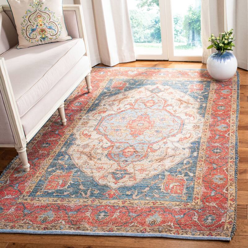SAFAVIEH, Handmade Saffron Cinthia Modern Tribal Cotton Rug
