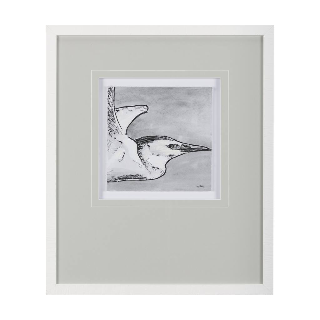 Bird Portrait Sketch III Framed Art Print