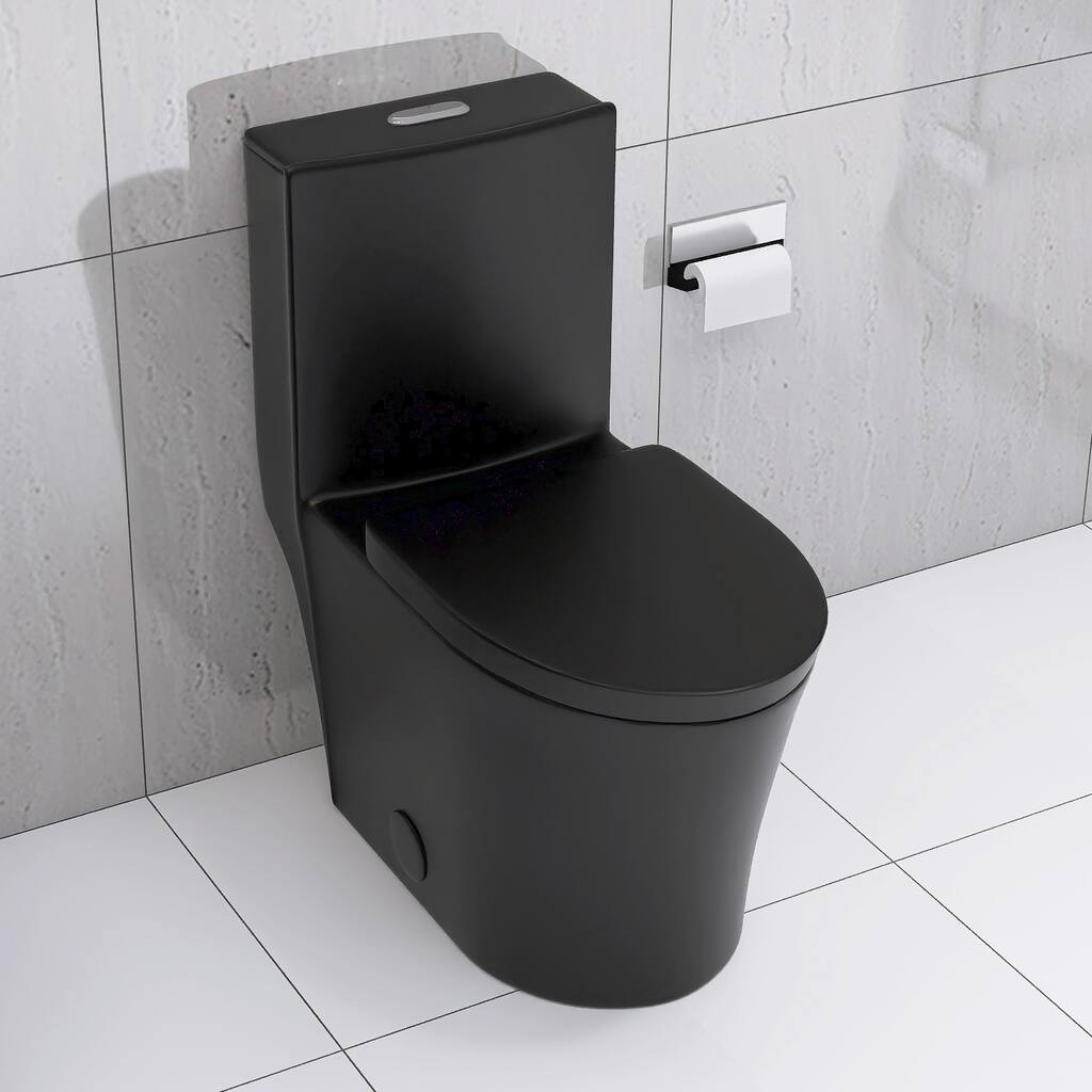 Elongated One Piece Toilet Dual Flush 1.1/1.6 GPF Water Saving Map 1000g