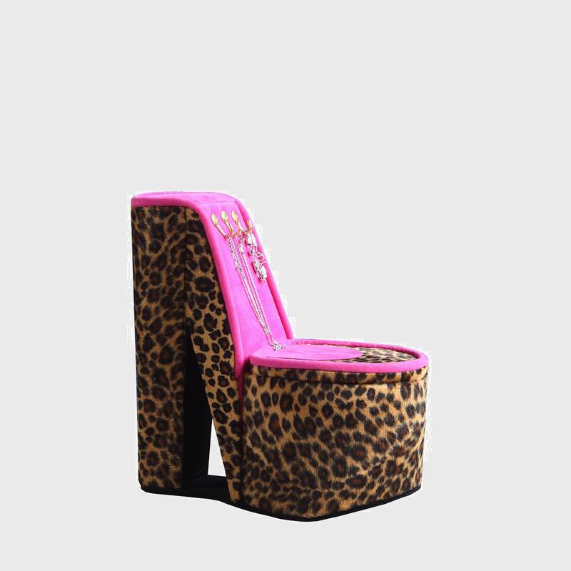 High Heel Shoe Design Jewelry Box with Hooks