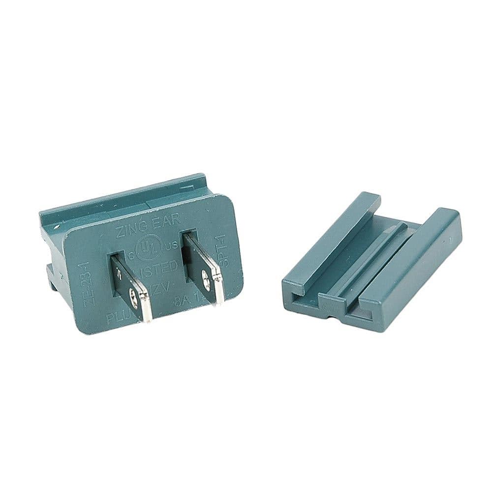 SPT1 Plug, Snap On Vampire Plugs, Green, Polarized, 8 AMP - Female - Medium