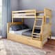 Max and Lily Twin over Full Bunk Bed with Trundle Bed - Natural