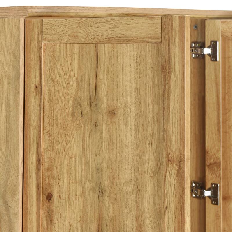 Four Door Wardrobe Armoire Closet with Three Drawers for Stylish and Convenient Storage Solutions