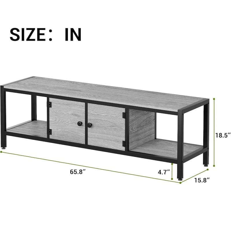 TV Stand for 65 Inch TV Entertainment Center Fits Up to 75 Inch TVs for Living Room - N/A