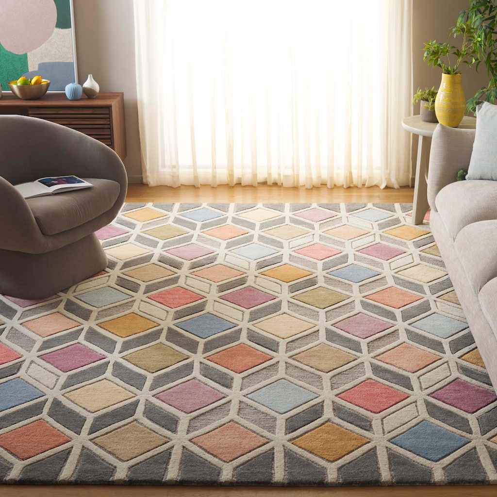 SAFAVIEH Handmade Rodeo Drive Alexys Mid-Century Modern Wool Rug