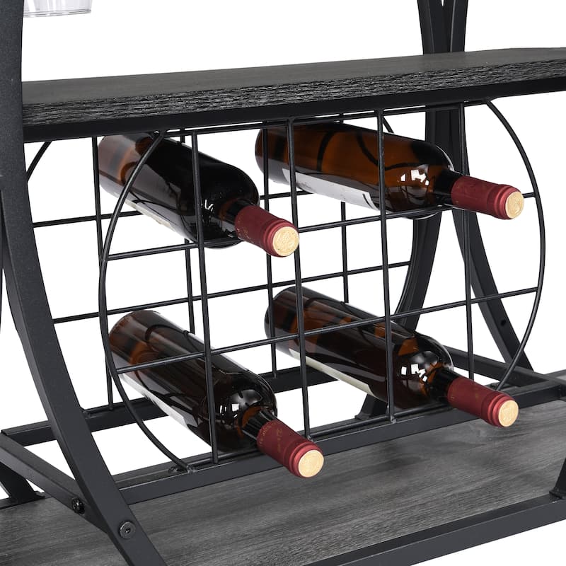 Industrial Bar Cart Kitchen Bar&Serving Cart for Home