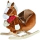 preview thumbnail 10 of 8, Kids Rocking Horse with Plush Fabric, Soothing Lullaby, Soft Comfortable Seat, and Secure Design for Safe Play