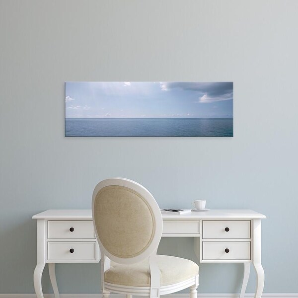 Easy Art Prints Panoramic Images's 'Clouds over the sea, Atlantic Ocean, Bermuda, USA' Premium Canvas Art