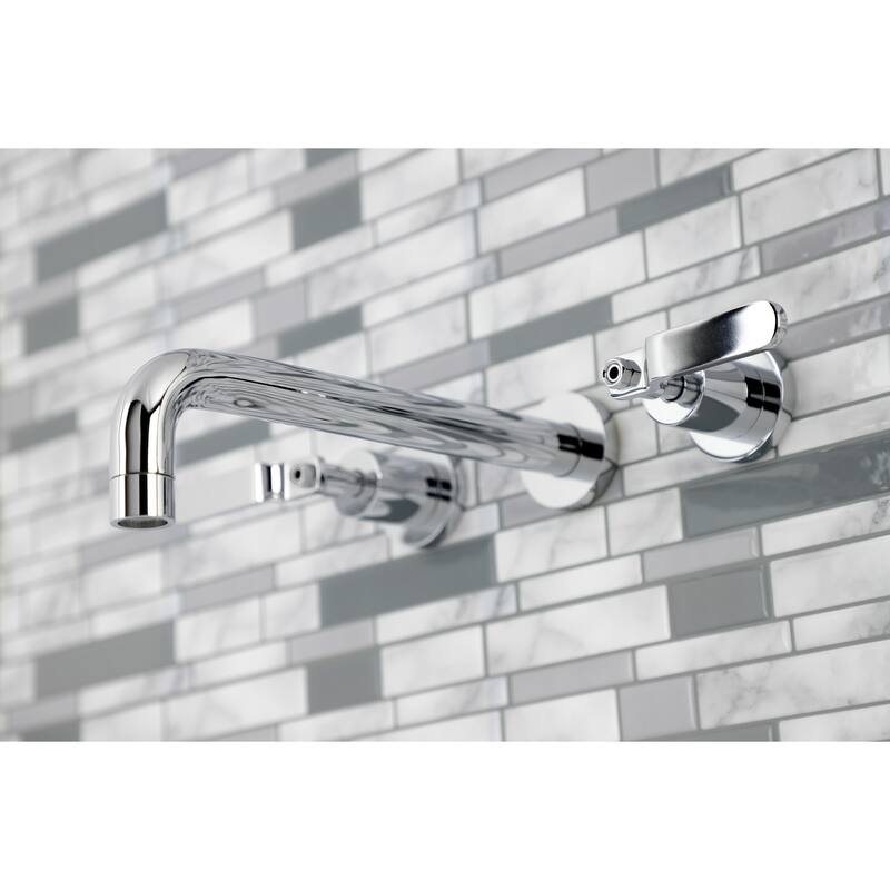 Whitaker Two-Handle 3-Hole Wall Mount Tub Faucet