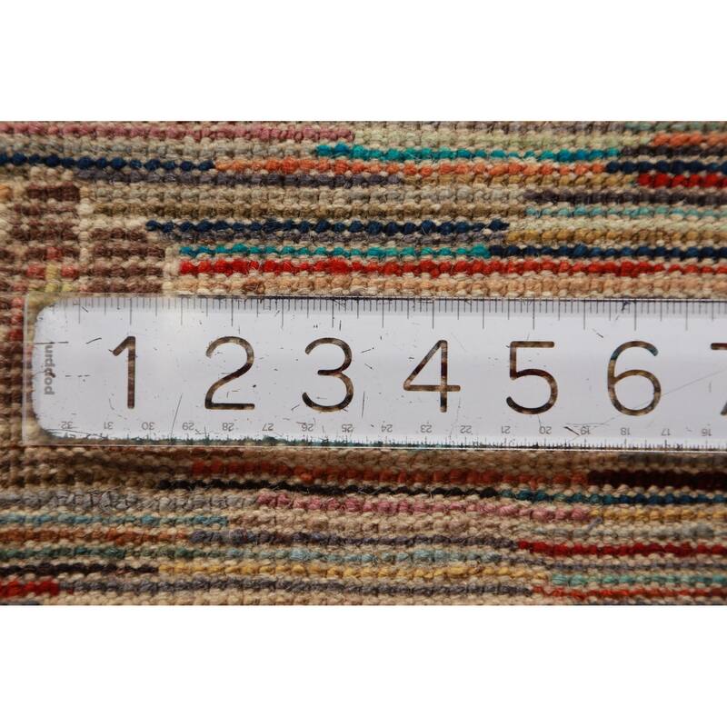 Handmade Vegetable Dye Oushak Turkish Runner Rug Floral Wool Carpet - 2'6" x 19'11"