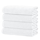 preview thumbnail 26 of 174, Linery & Co. Luxury Cotton Textured Bath Towel. Bath Towel (Pack of 4) - Optic White